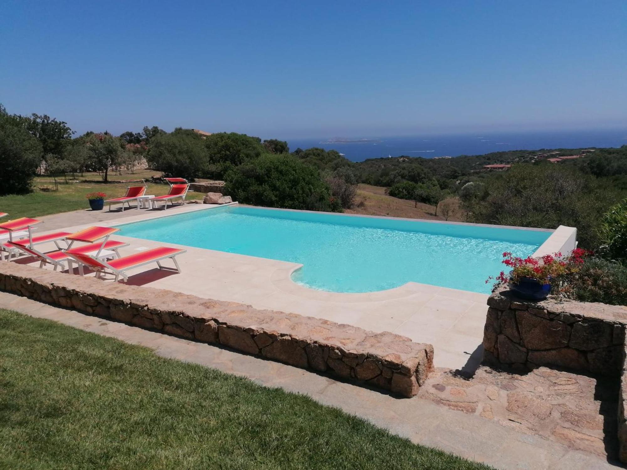 La Sima villa con piscina vista mare San Pantaleo Sardegna Esterno foto